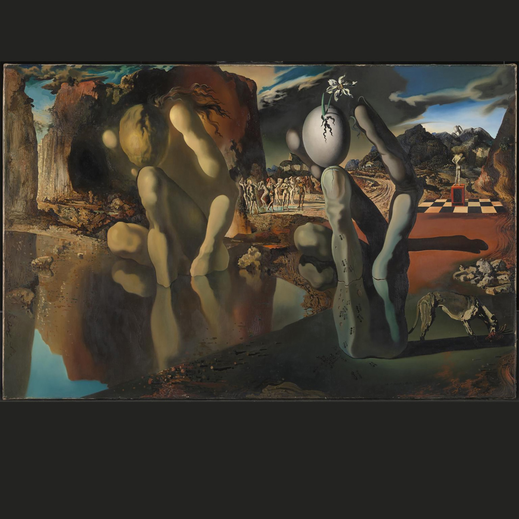 Metamorphosis of Narcissus (1937) by S Dali 